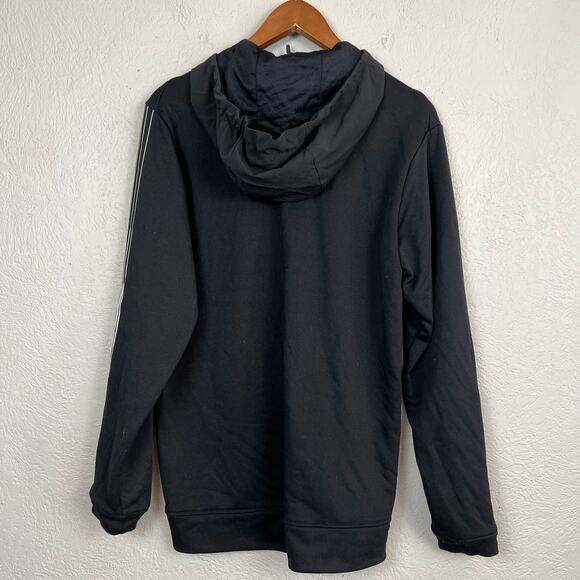 Nike Half Zip Pullover Hooded Pocket Spellout Long Sleeve Black - S - Picture 4 of 5